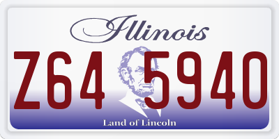 IL license plate Z645940