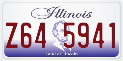 IL license plate Z645941