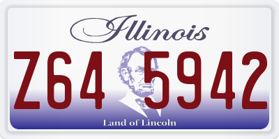 IL license plate Z645942
