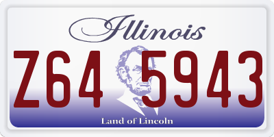 IL license plate Z645943