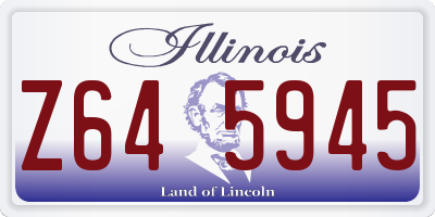 IL license plate Z645945