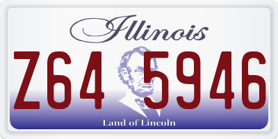 IL license plate Z645946