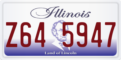 IL license plate Z645947
