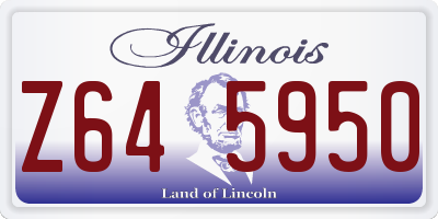 IL license plate Z645950