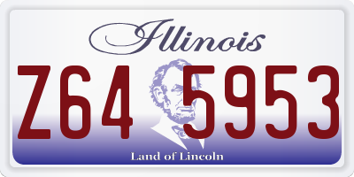IL license plate Z645953