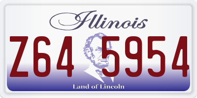 IL license plate Z645954