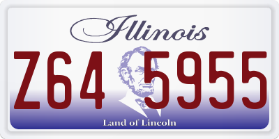 IL license plate Z645955