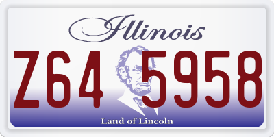 IL license plate Z645958