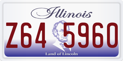 IL license plate Z645960