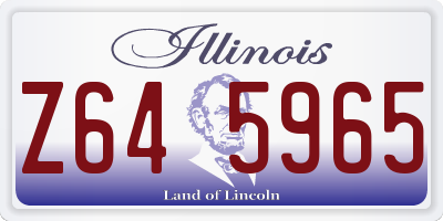 IL license plate Z645965