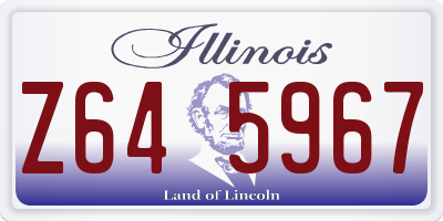 IL license plate Z645967