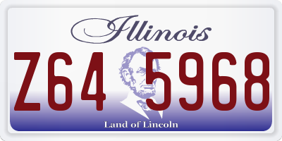 IL license plate Z645968