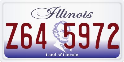IL license plate Z645972