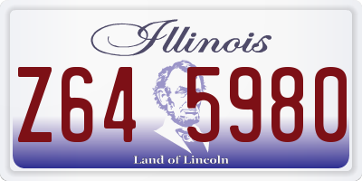 IL license plate Z645980