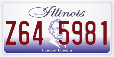 IL license plate Z645981