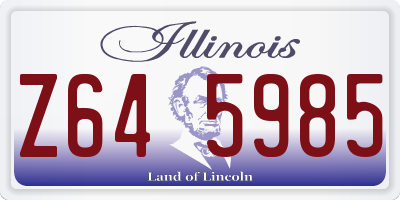 IL license plate Z645985