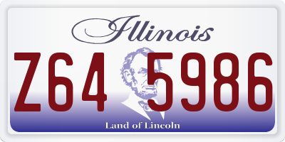 IL license plate Z645986