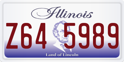 IL license plate Z645989