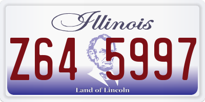 IL license plate Z645997