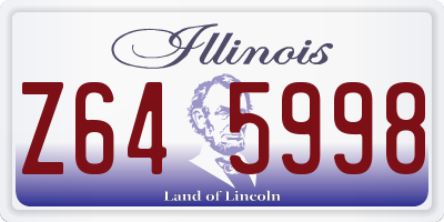 IL license plate Z645998