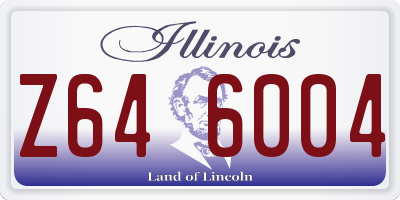 IL license plate Z646004