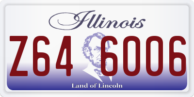 IL license plate Z646006