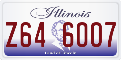 IL license plate Z646007