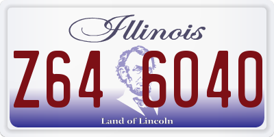 IL license plate Z646040