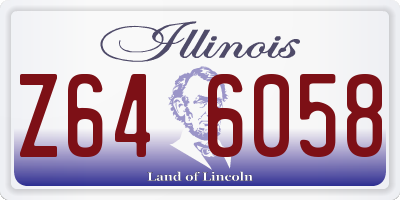 IL license plate Z646058