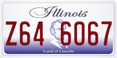 IL license plate Z646067