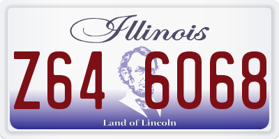 IL license plate Z646068