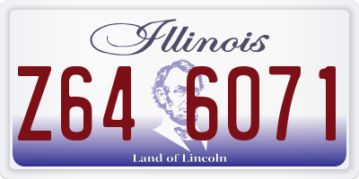 IL license plate Z646071