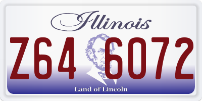 IL license plate Z646072