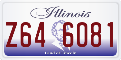 IL license plate Z646081