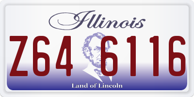 IL license plate Z646116