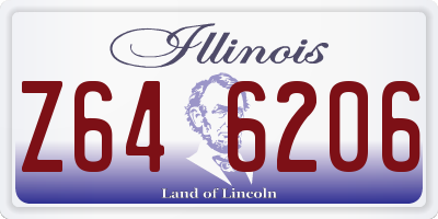 IL license plate Z646206