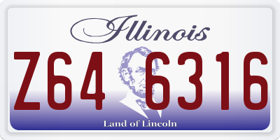 IL license plate Z646316