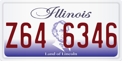 IL license plate Z646346
