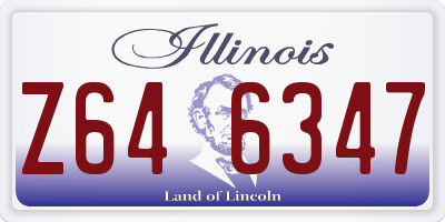 IL license plate Z646347