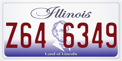 IL license plate Z646349
