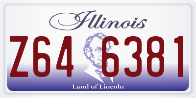 IL license plate Z646381