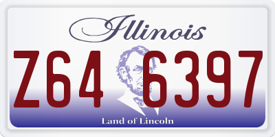 IL license plate Z646397