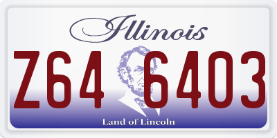 IL license plate Z646403