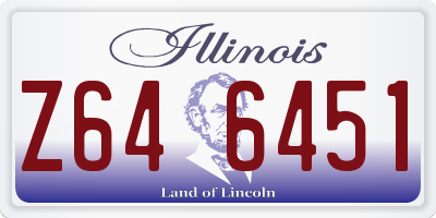 IL license plate Z646451