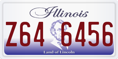 IL license plate Z646456