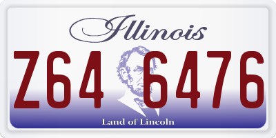 IL license plate Z646476