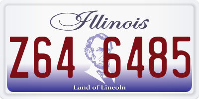 IL license plate Z646485