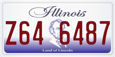 IL license plate Z646487