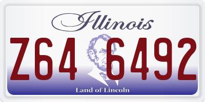 IL license plate Z646492