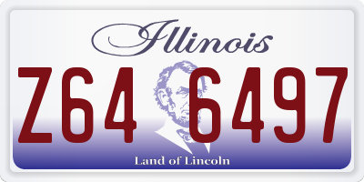 IL license plate Z646497